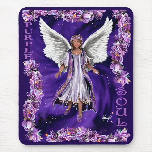 Lila Soul-Maus-Pad Mousepad (Vorne)