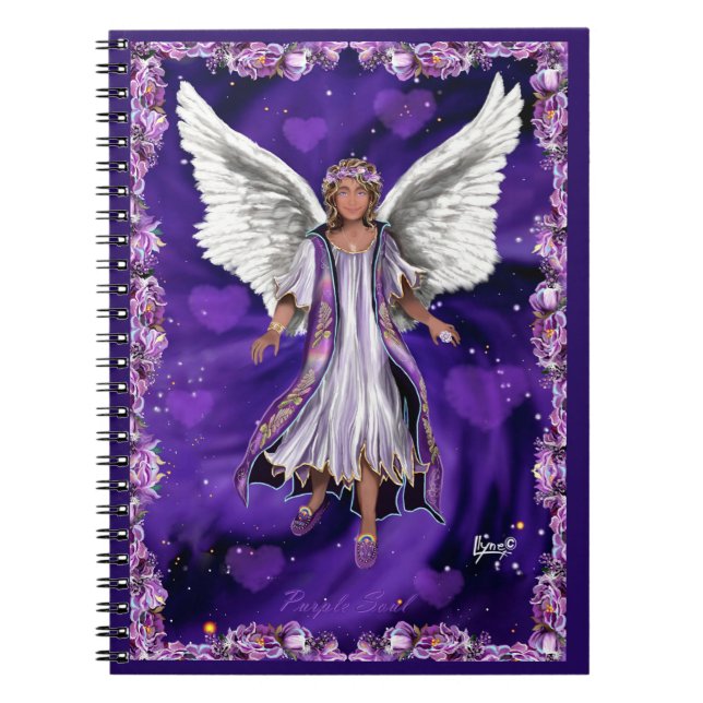 Lila Soul-Notebook Notizblock (Vorderseite)