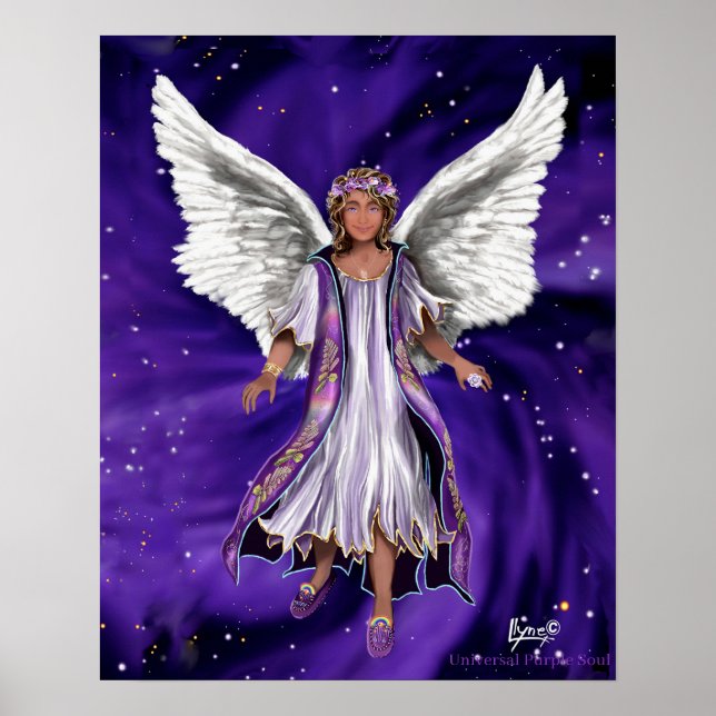 Lila Soul-Poster Poster (Vorne)