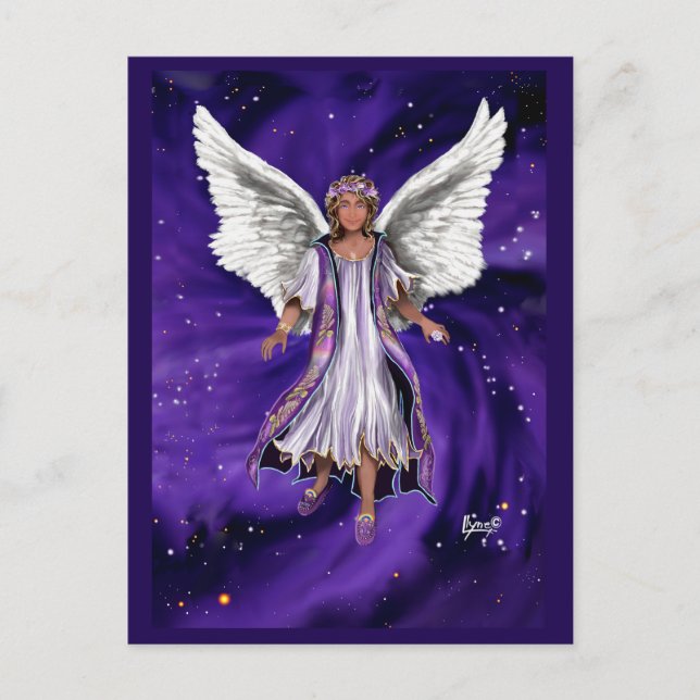 Lila Soul Postkarte (Vorderseite)