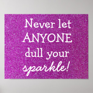 Lila Sparkassenplakat Poster