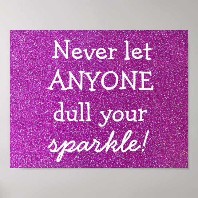 Lila Sparkassenplakat Poster (Vorne)