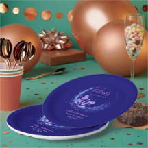 Lila Sparkle Butterfly Girl Babydusche