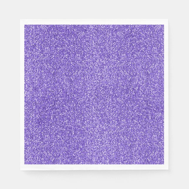 Lila Sparkle-Glitzer Serviette (Vorderseite)