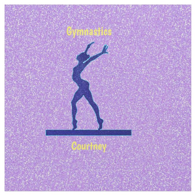 Lila Sparkle Gymnastik Bammgewebe Stoff (Nahaufnahme)