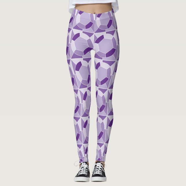 Lila Sparkle Leggings (Vorderseite)