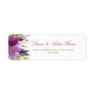 Lila Sparkling-Amethyst-Hochzeitadressmarken