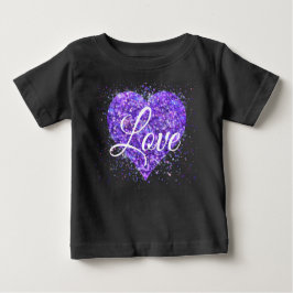 Lila Spinnfolgen, Graffiti-Valentin-Liebe Baby T-shirt