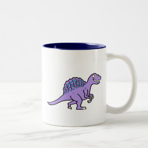 Lila Spinosaurus Zweifarbige Tasse
