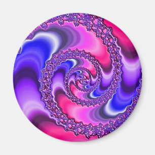 Lila Spirale Magnet