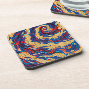 Lila Spiralgalaxie Getränkeuntersetzer