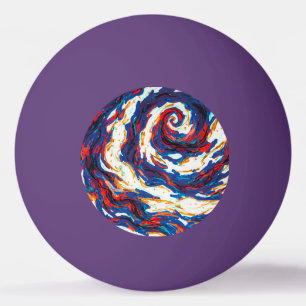 Lila Spiralgalaxie Tischtennisball