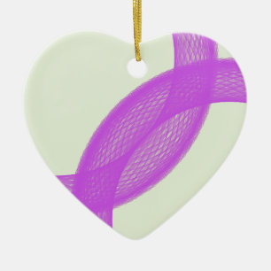 lila spirituelle Erfüllung Keramikornament