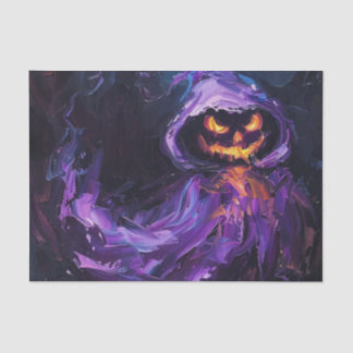 Lila Spooky Kürbislaterne Ghost Seidenpapier
