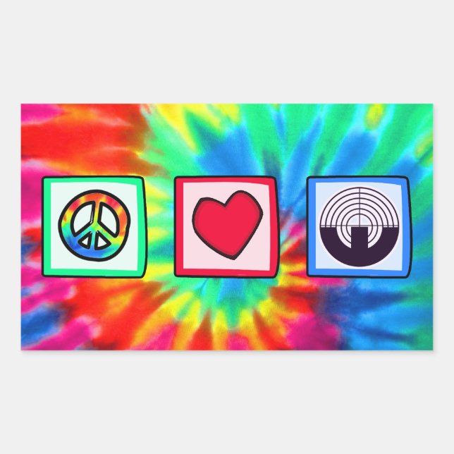 Lila Sportaufnahmen Rechteckiger Aufkleber (Vorderseite)