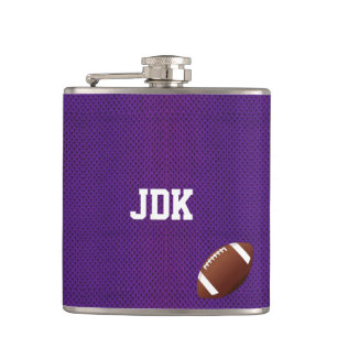 Lila Sports Jersey Football Flask Flachmann