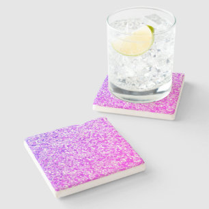 Lila-Spritzen-Akzent-Untersetzer Steinuntersetzer