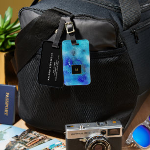 Lila Spritzer Gepäckanhänger