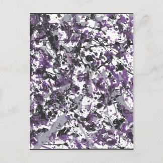 Lila Spritzer Postkarte