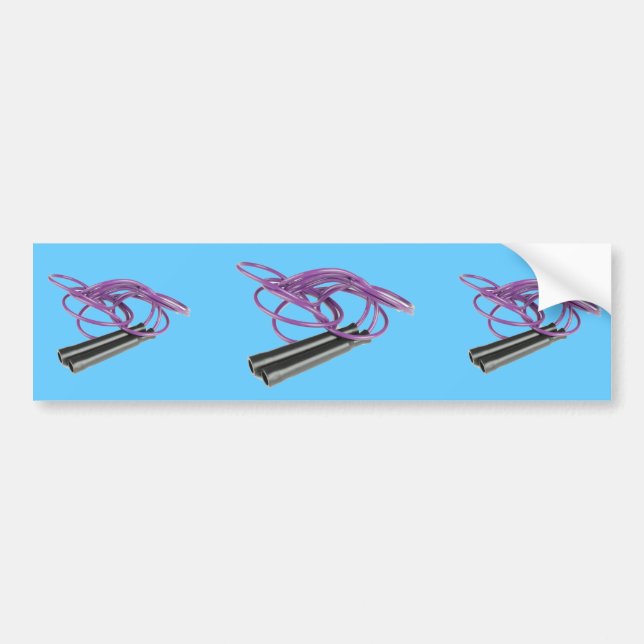 Lila Sprungs-Seil Autoaufkleber (Vorne)