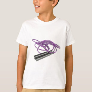 Lila Sprungs-Seil T-Shirt