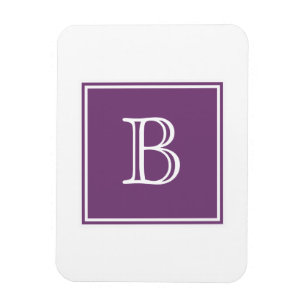 Lila Square Monogram Flexi Magnet