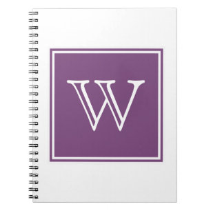 Lila-Square-Monogram-Notebook Notizblock