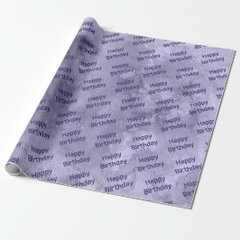 Lila Stain Birthday Geschenkpapier