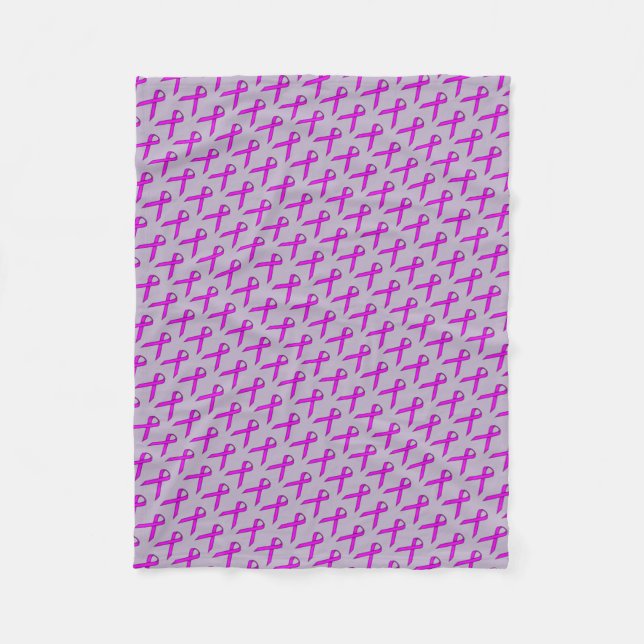 Lila Standardleiste Fleecedecke (Vorderseite)