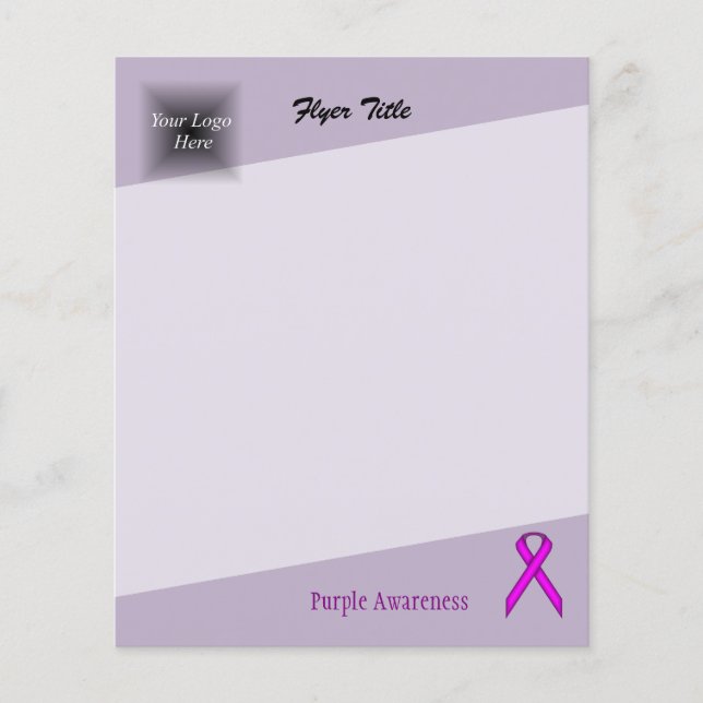 Lila Standardleiste Flyer (Vorne)
