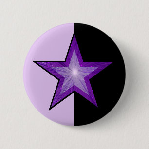 Lila Star-Button in lila Schwarz Button