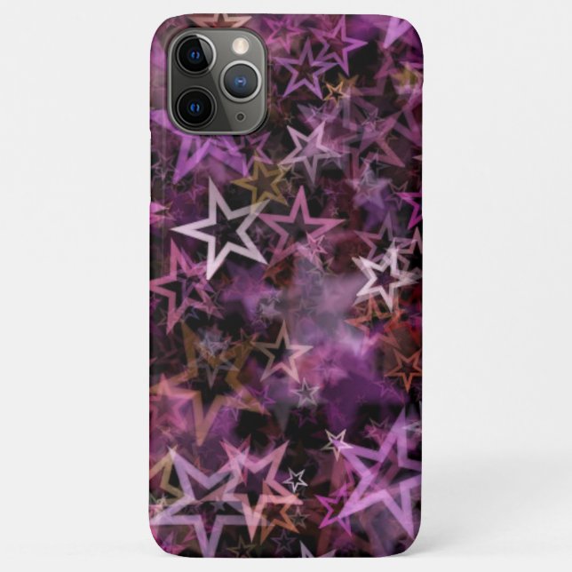 Lila Star Case-Mate iPhone Hülle (Rückseite)