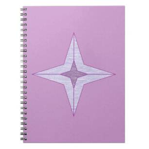 Lila Star Notizblock