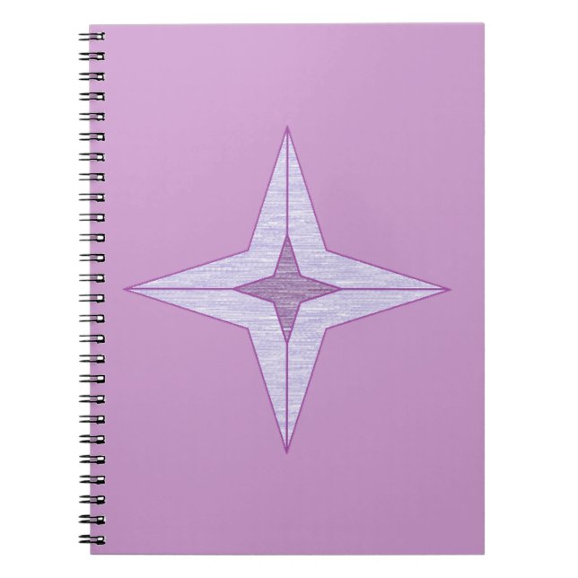 Lila Star Notizblock (Vorderseite)