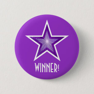 Lila-Star-Taste "WINNER" lila Button