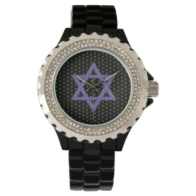 Lila Star von David Seamless Armbanduhr (Vorderseite)