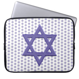 Lila Star von David Seamless Laptopschutzhülle
