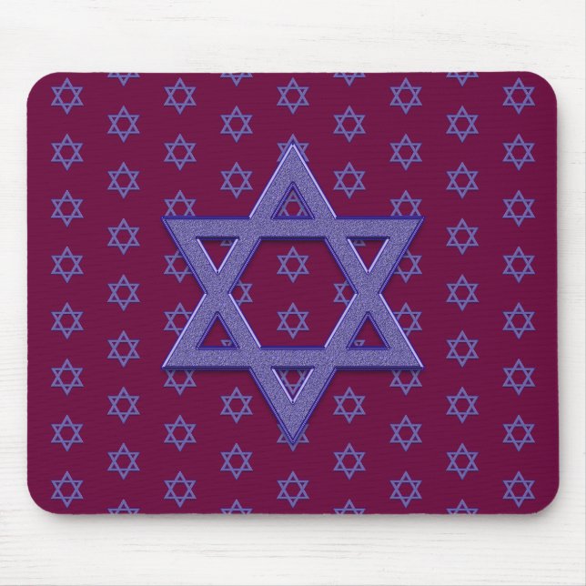 Lila Star von David Seamless Mousepad (Vorne)
