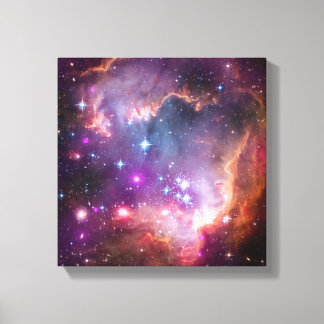 Lila Stars Galaxy Space Astronomie Leinwanddruck