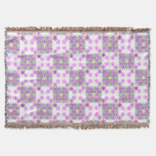 LILA STARS PATTERN DECKE