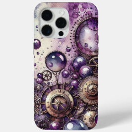 Lila Steampunk Abstrakt Wrap Case-Mate iPhone Hülle
