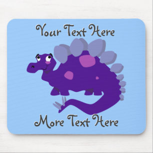Lila Stegosaurus Mousepad