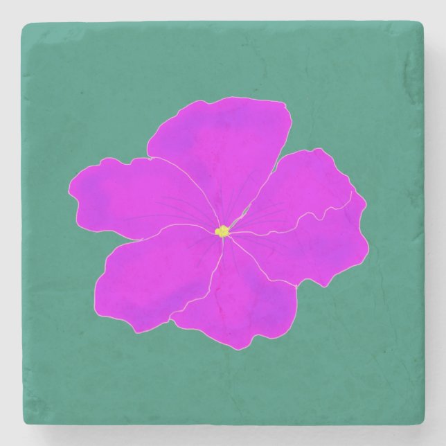 Lila Steinuntersetzer (Vorderseite)