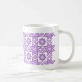 Lila Steppdecken-Muster-Tasse Tasse