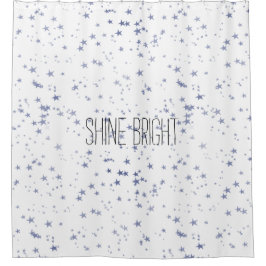 Lila Sterne Duschvorhang