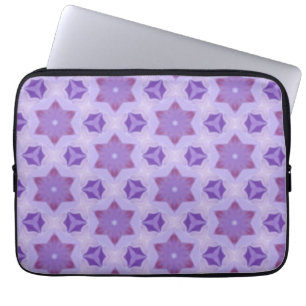 Lila Sterne Laptopschutzhülle
