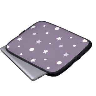 Lila Sterne Laptopschutzhülle