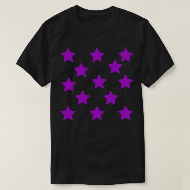 Lila Sterne T-Shirt (Design vorne)
