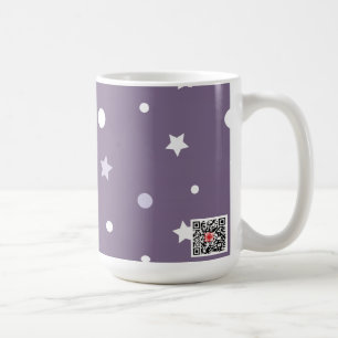 Lila Sterne Tasse