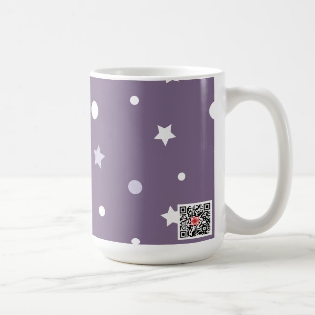 Lila Sterne Tasse (Rechts)